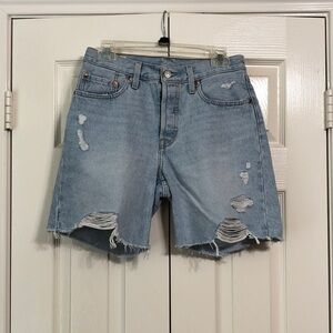 Levi's 501 Jean Shorts Size 26 Denim Shorts Premium Red Tag